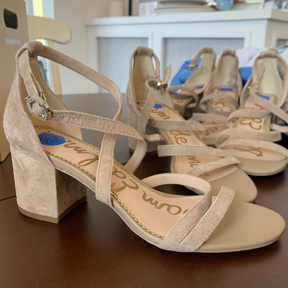 Brand new Sam Edelman strappy nude sandals sz 7.5